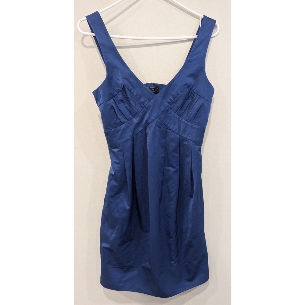 All Saints Blue Open Back Mini Dress Size 4